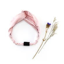 19 mm Twist Hair Tie Band Head Wrap Custom 100% Pure Silk Headband for women 2021